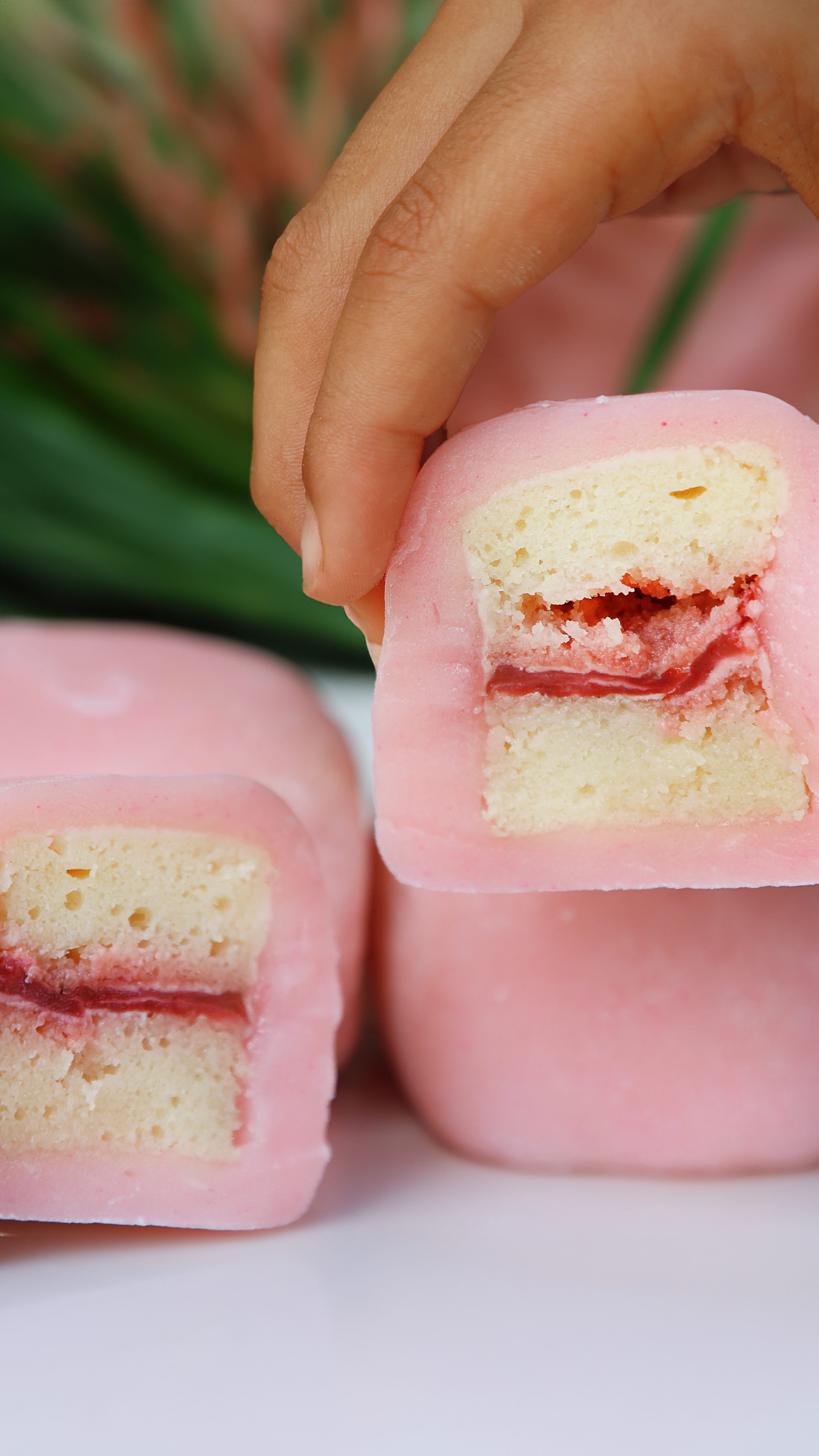 Strawberry mochi